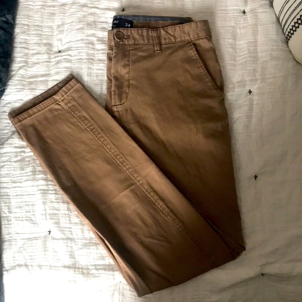 Men’s Khaki Chino Pants 34 waist